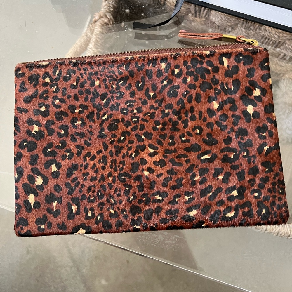 Madewell leather clutch pouch